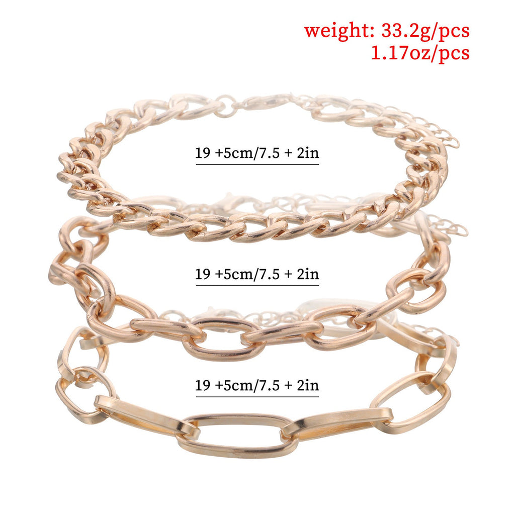 Figaro Chain Bracelet Set | Bracelet | Wiccan Center