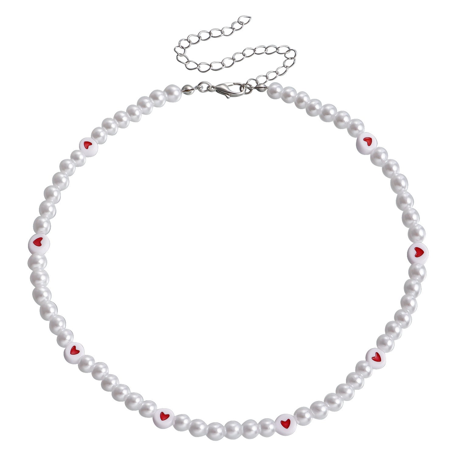 Love Imitation Pearl Necklace Beaded Clavicle Chain | necklace | Wiccan Center