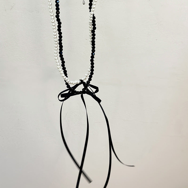 Long Black Ribbon Choker Necklace | necklace | Wiccan Center