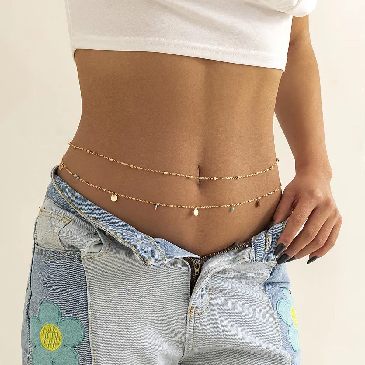 Sequin Pendants Bead Waist Chain for Women | Body Jewelry | Wiccan Center