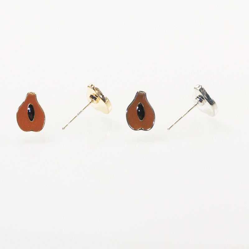 Cartoon fruit stud earrings set | Earring | Wiccan Center