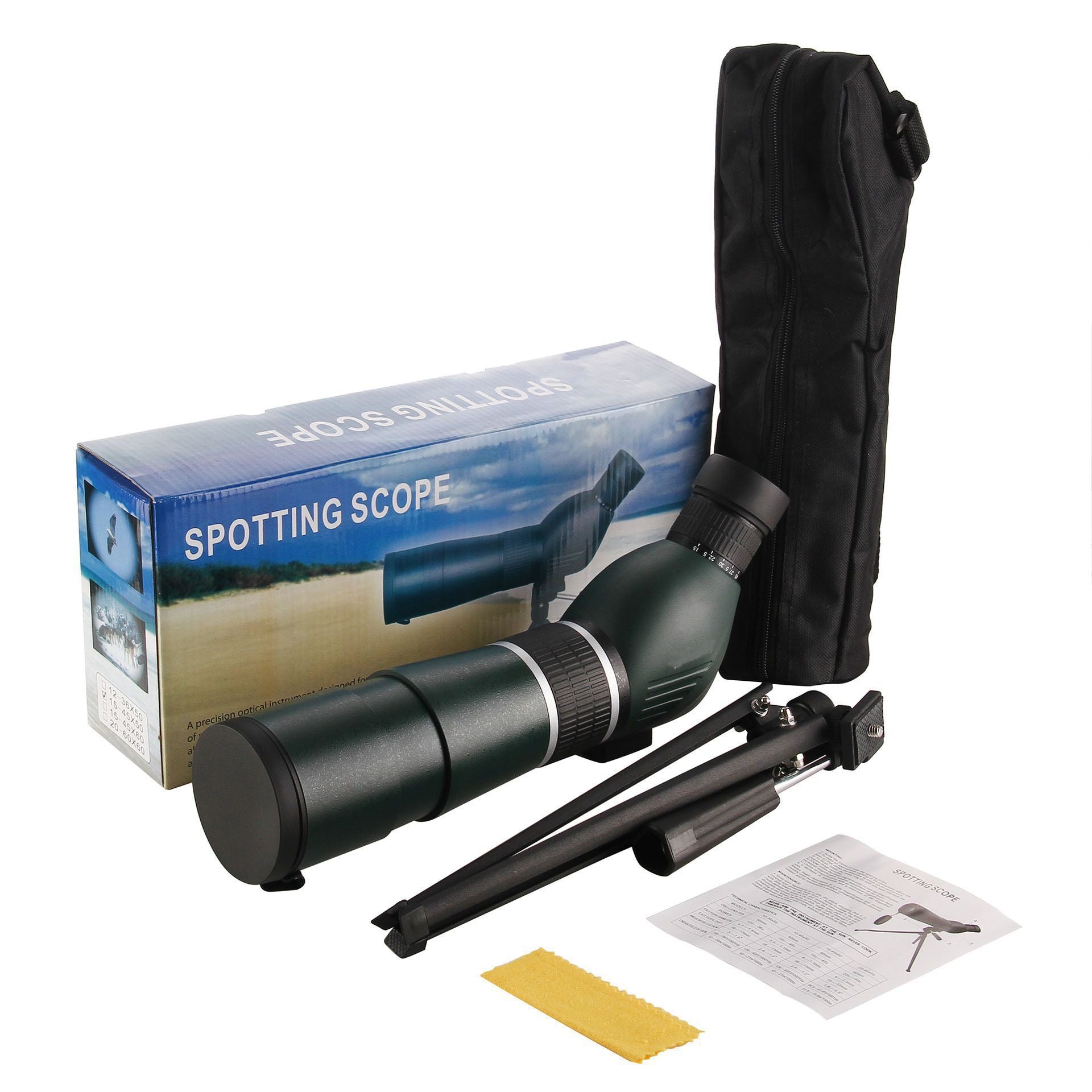 Outdoor Products Low Light Night Vision 20-60 X60 Spotting Scope Monocular Zoom Astronomical Telescope | 0 | Wiccan Center