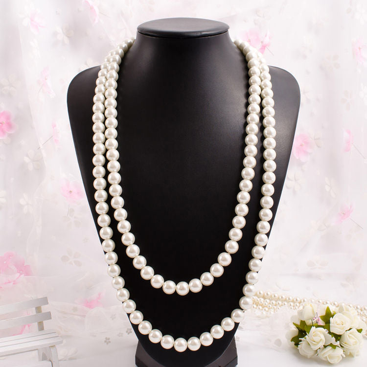 150cm Multi-layer Long Pearl Necklace for Women | necklace | Wiccan Center