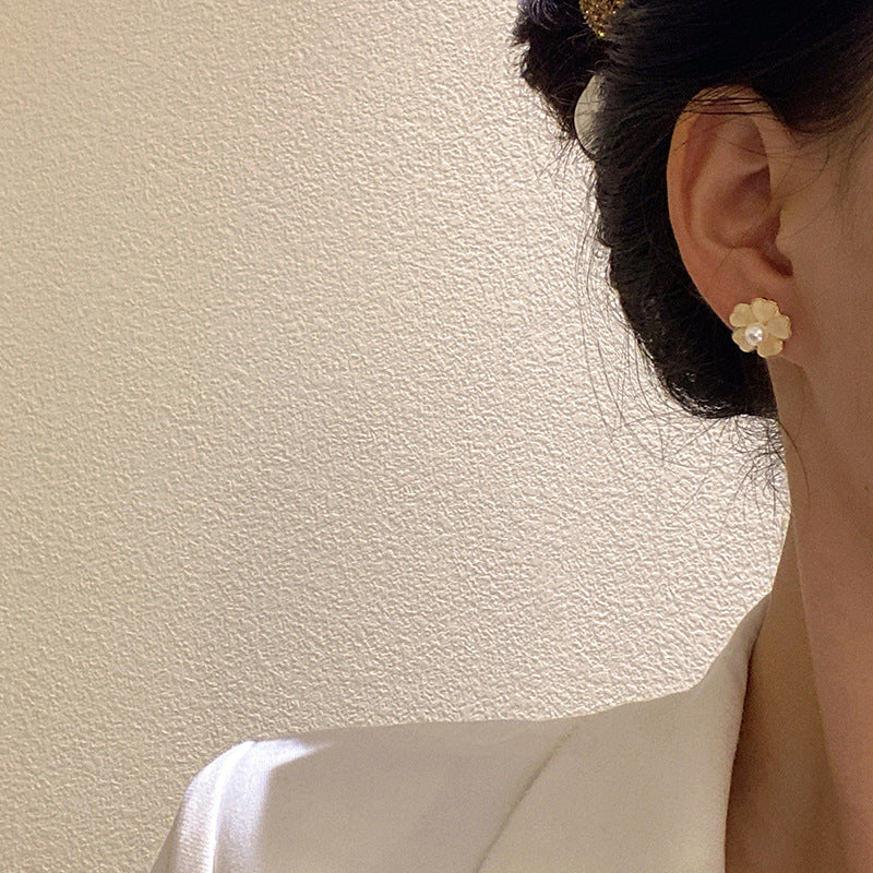 Opal Flowers Pearl Earrings | Earring | Wiccan Center