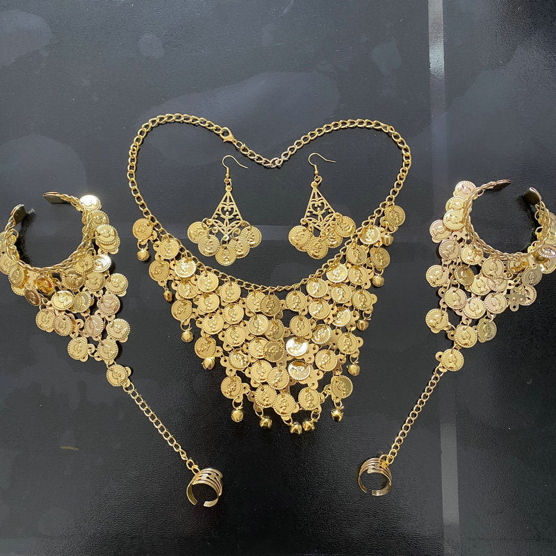 Performance Costume Belly Gold Beauty Head Hair Bracelets | Necklace | Wiccan Center