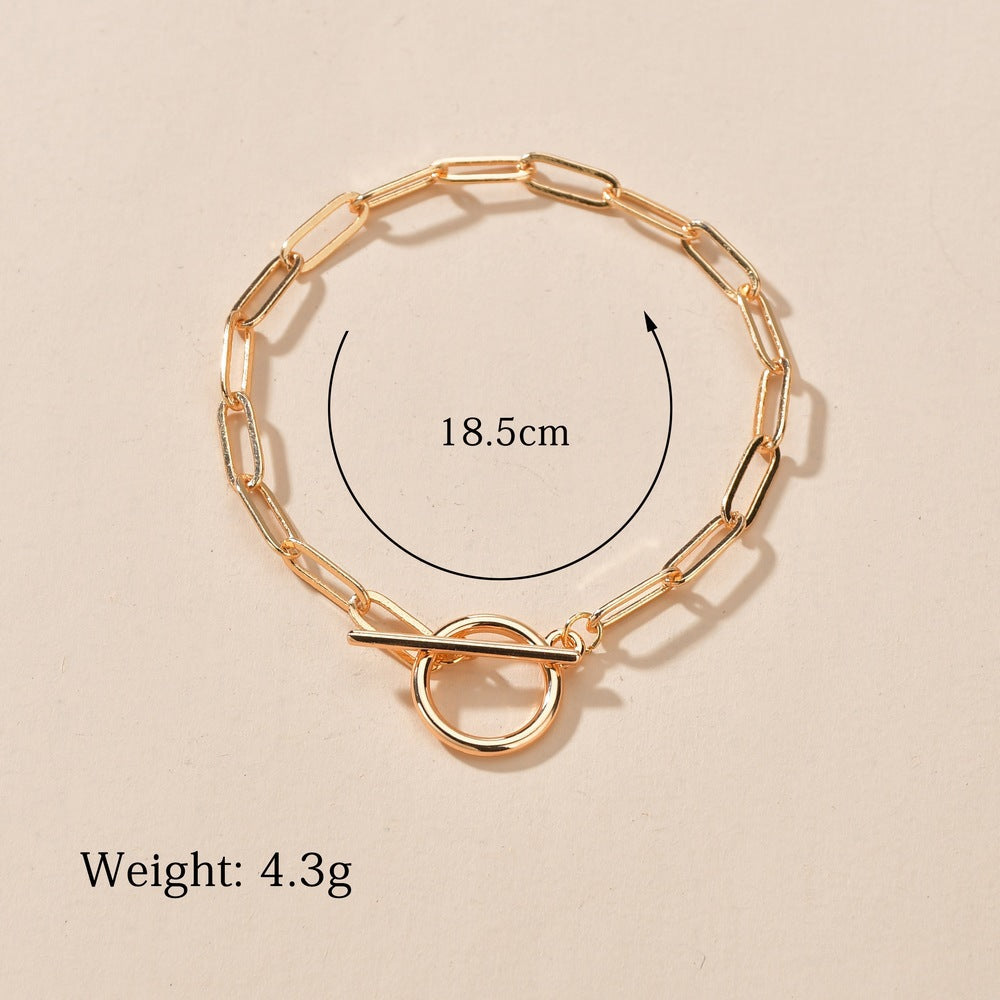 Toggle Paper Link Chain Bracelet | Bracelet | Wiccan Center