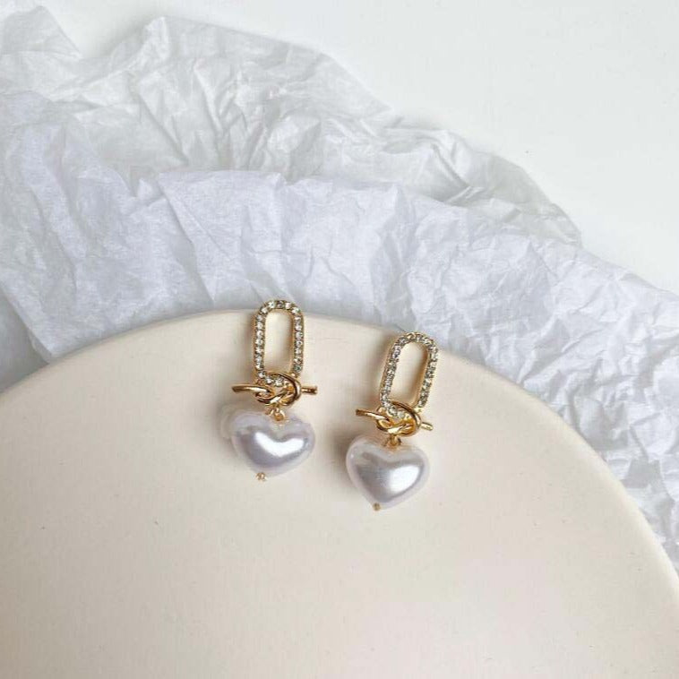 Pearl Geometric Stud Earrings | Earring | Wiccan Center