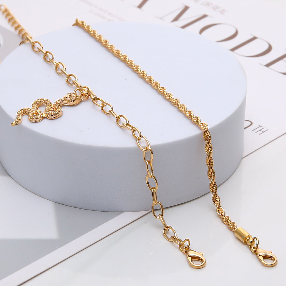 Bohemian Layered Snake Anklet Summer Beach Anklets Jewelry | Body Jewelry | Wiccan Center