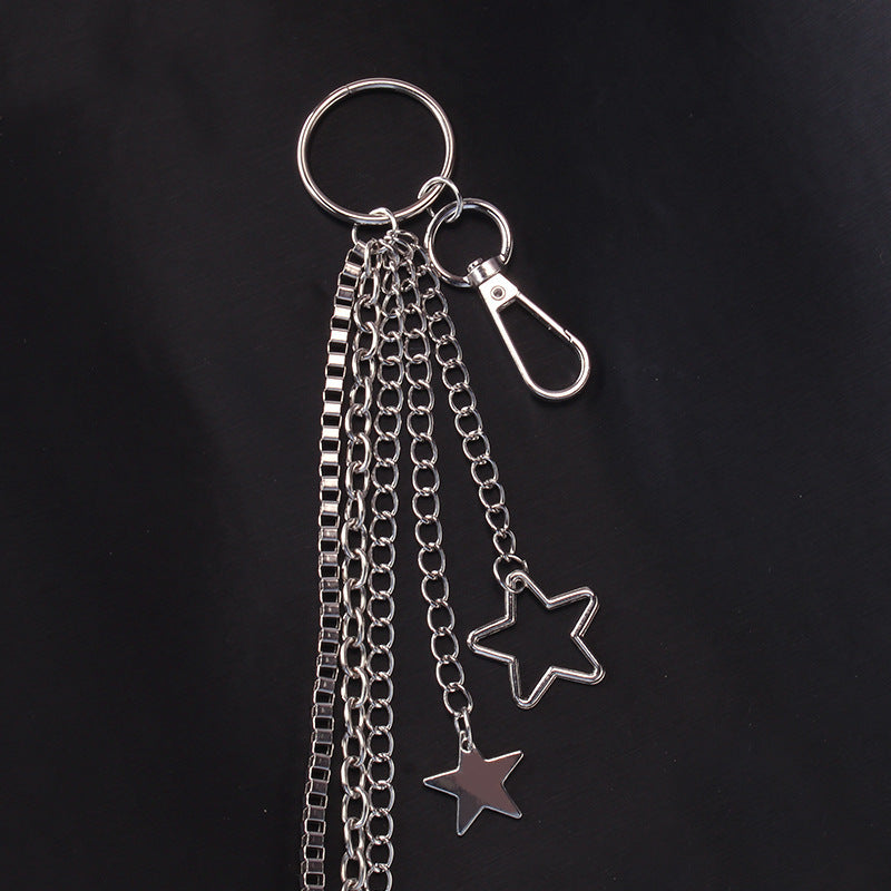 Multiple Layers Chain Charm Star Pendant Pants Belts Jeans Chain | Body Jewelry | Wiccan Center