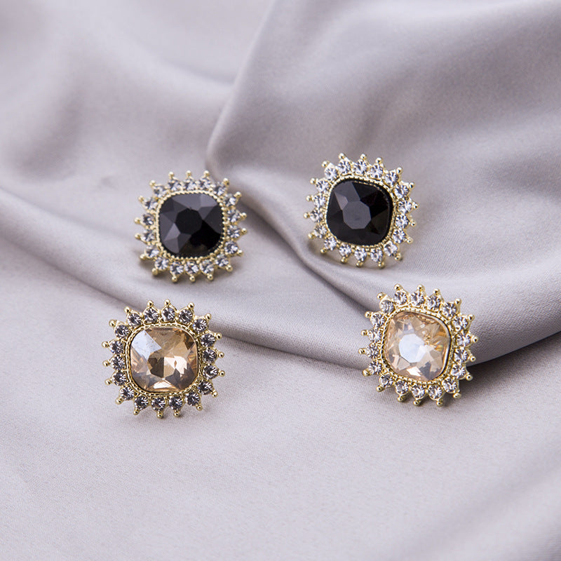 Geometric Square Rhinestone Earring | Earring | Wiccan Center