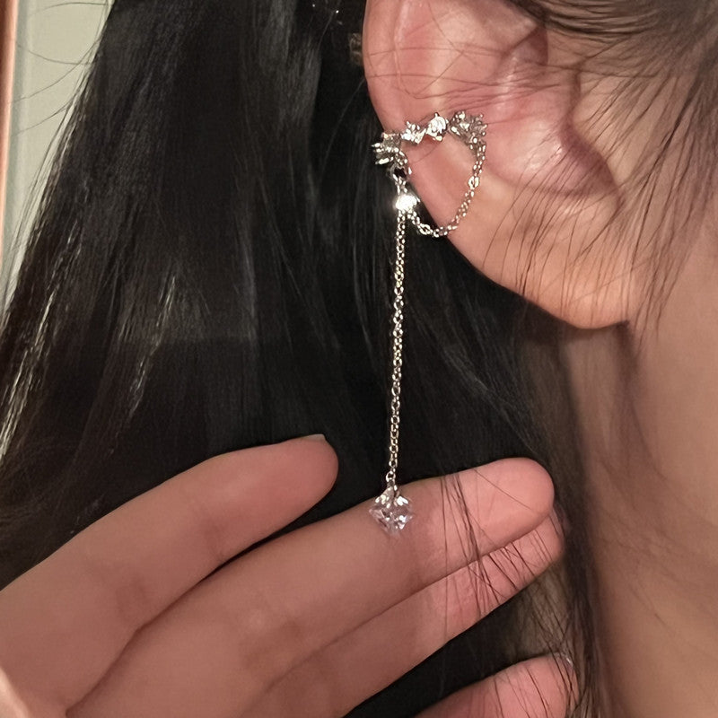 Super Fairy Style Chain Long Tassel Ear Clip