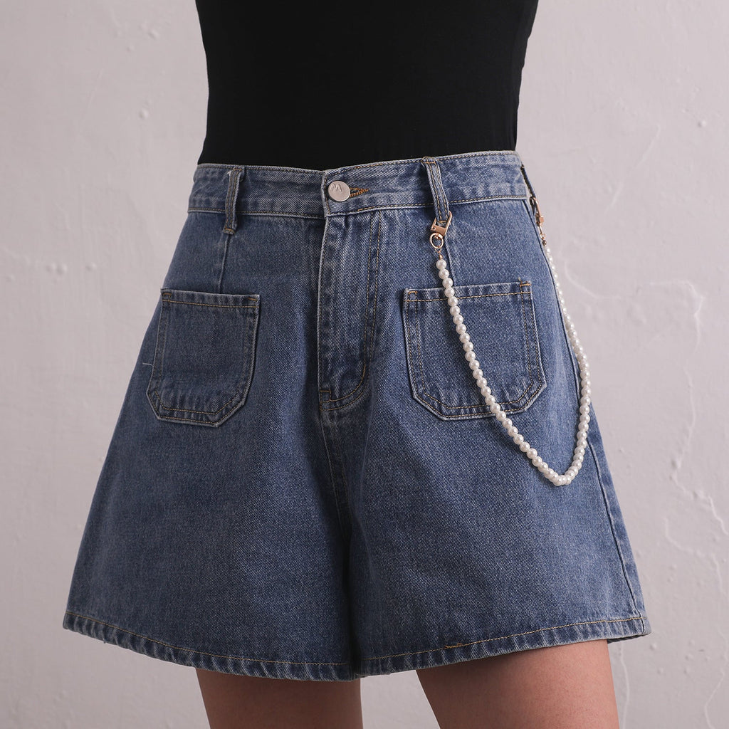 Women Multilayer Pearl Metal Waist Jean Pant Chain | Body Jewelry | Wiccan Center