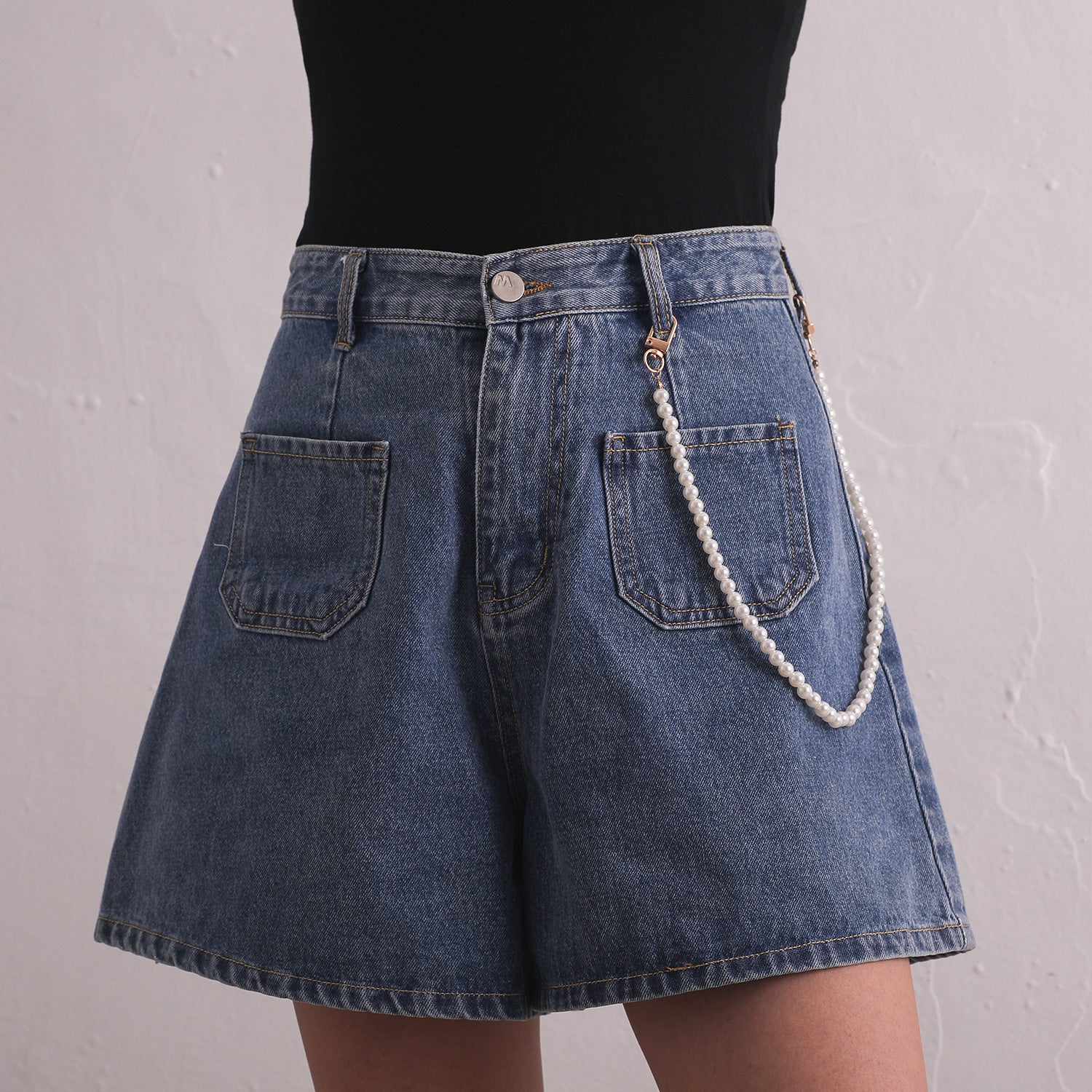 Women Multilayer Pearl Metal Waist Jean Pant Chain | Body Jewelry | Wiccan Center