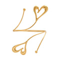 Personality Exaggerated Two Loving Heart With Opening Bracelet