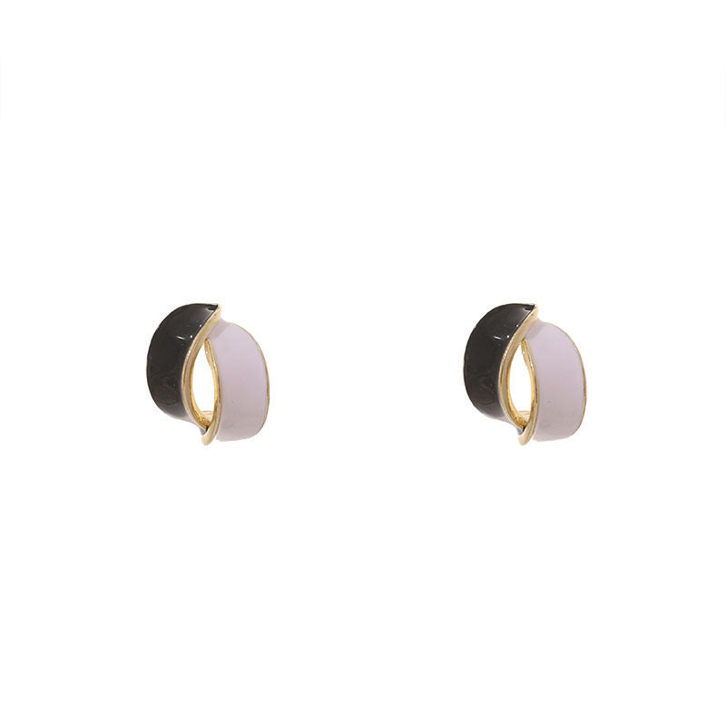 Double Arc Cross Enamel Stud Earring | Earring | Wiccan Center