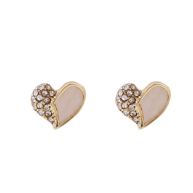 Heart Tiny Studs Rhinestone Earrings | Earring | Wiccan Center