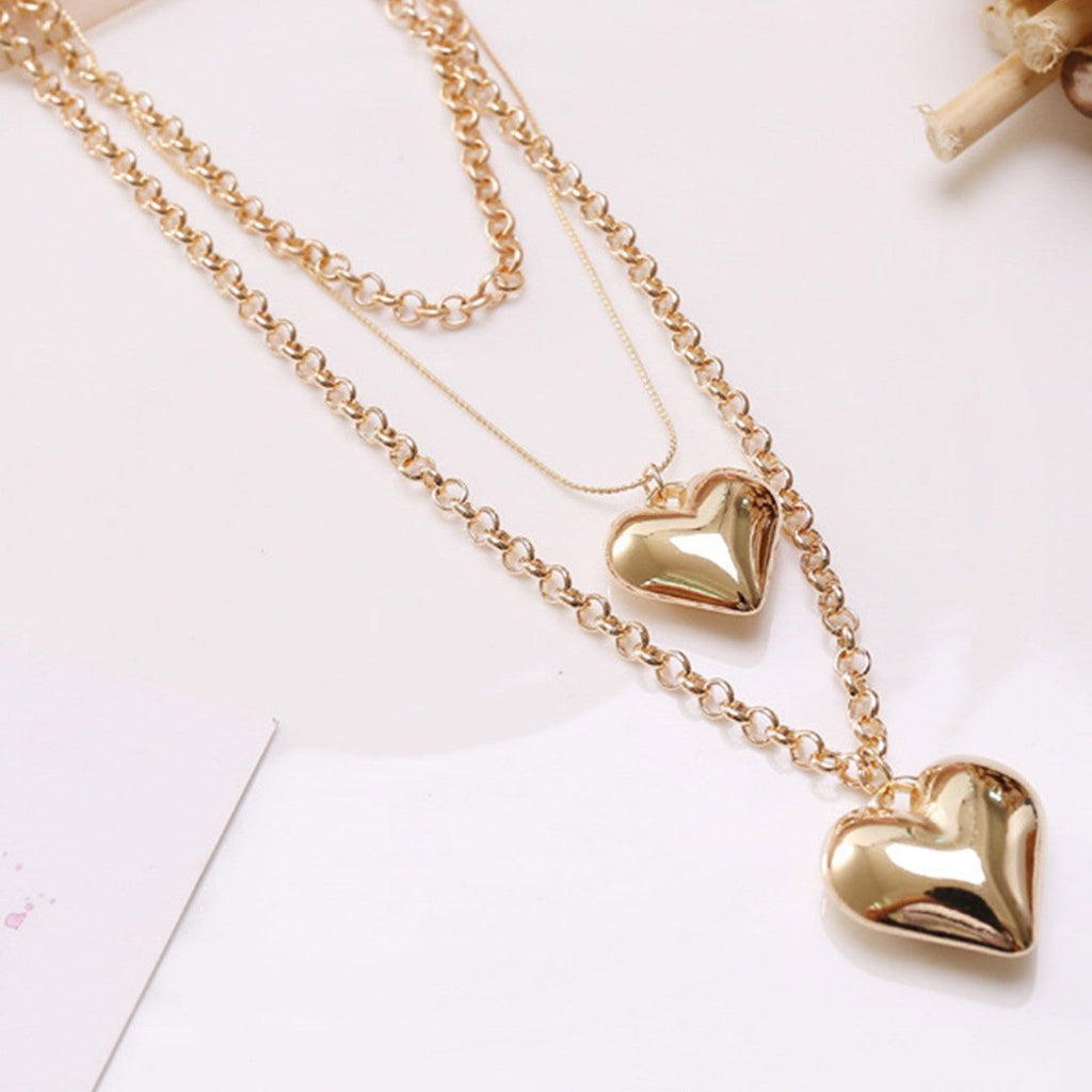 Heart Pendant Jewelry Necklace Multi Layer Necklace | necklace | Wiccan Center