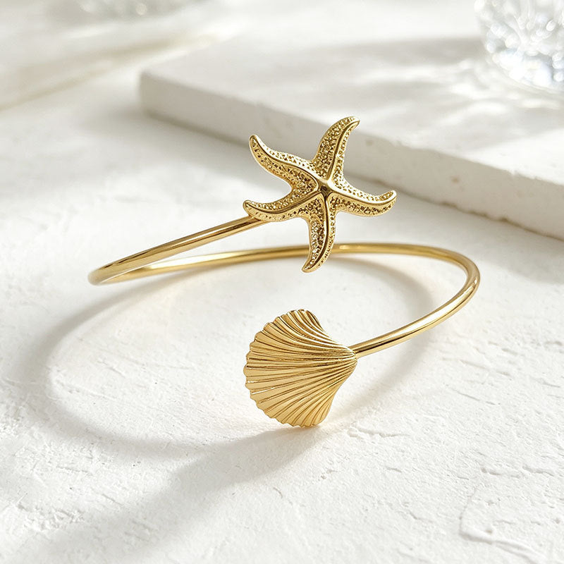 Women's Ocean Series Metal Opening Armband Personality Special Interest Bracelets