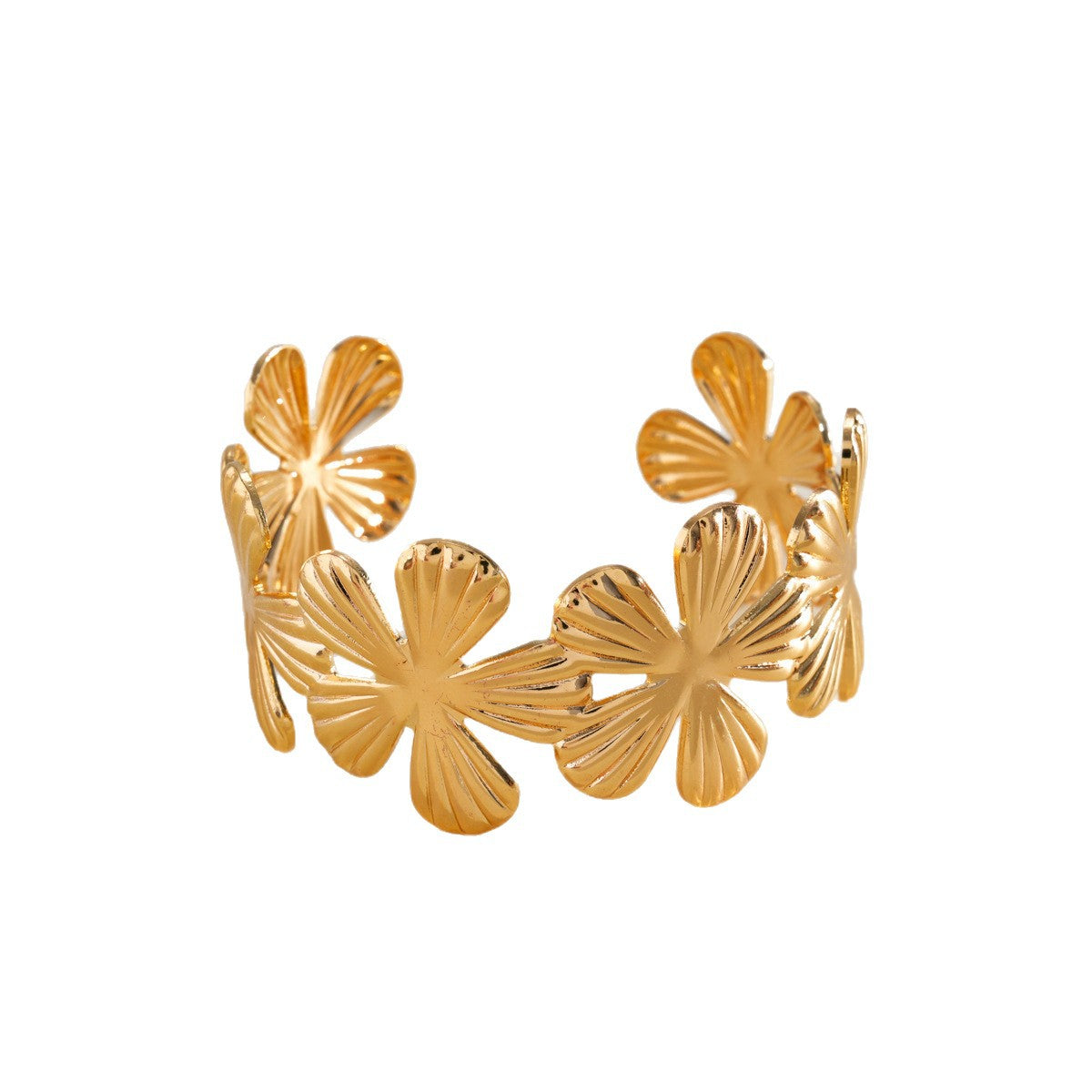 Flowers Open-ended Design Personalized Light Luxury Bracelet