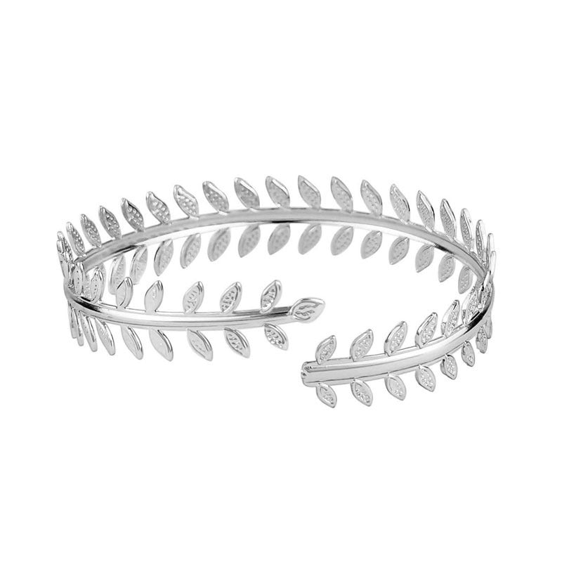 Geometric Metal Armband Exaggerated Personalized Leaf Bracelet | Bracelet | Wiccan Center