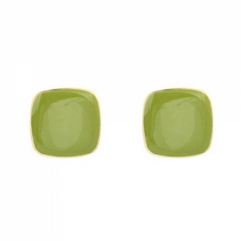 Green Square Earrings | Earring | Wiccan Center