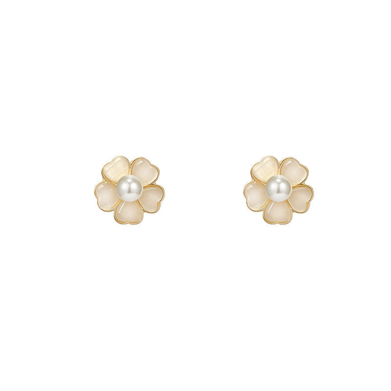 Opal Flowers Pearl Earrings | Earring | Wiccan Center