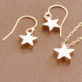 Plain Star Dangle Hoop Earring | Earring | Wiccan Center