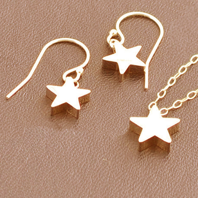 Plain Star Dangle Hoop Earring | Earring | Wiccan Center