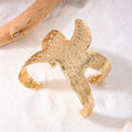 French Retro Metal Creativity Pentagram Geometry Iron Starfish Style Fashionable Bracelet