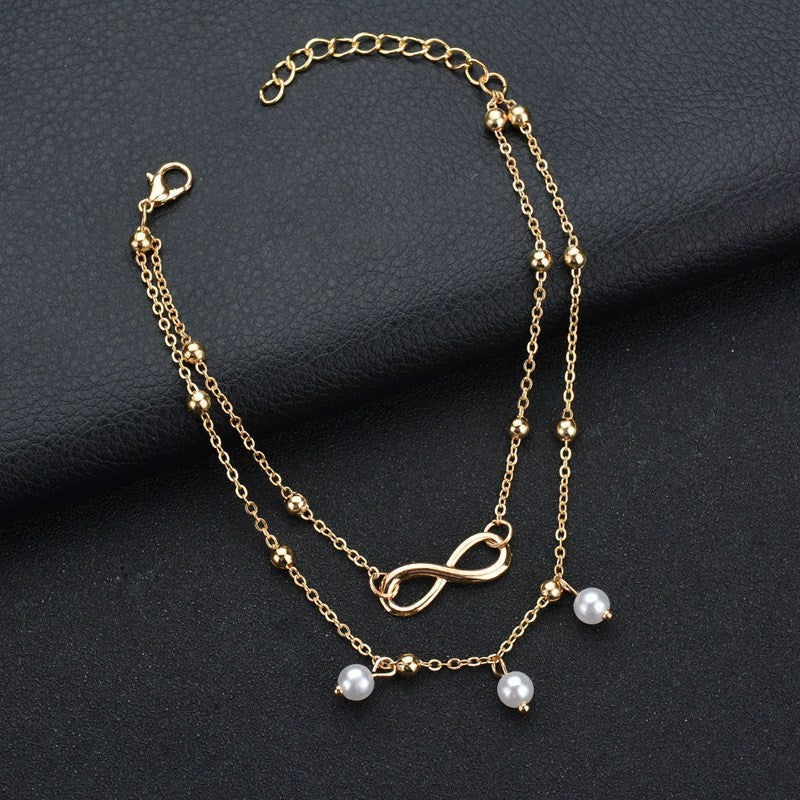 Bohemian Imitation Pearl Anklets Jewelry | Body Jewelry | Wiccan Center