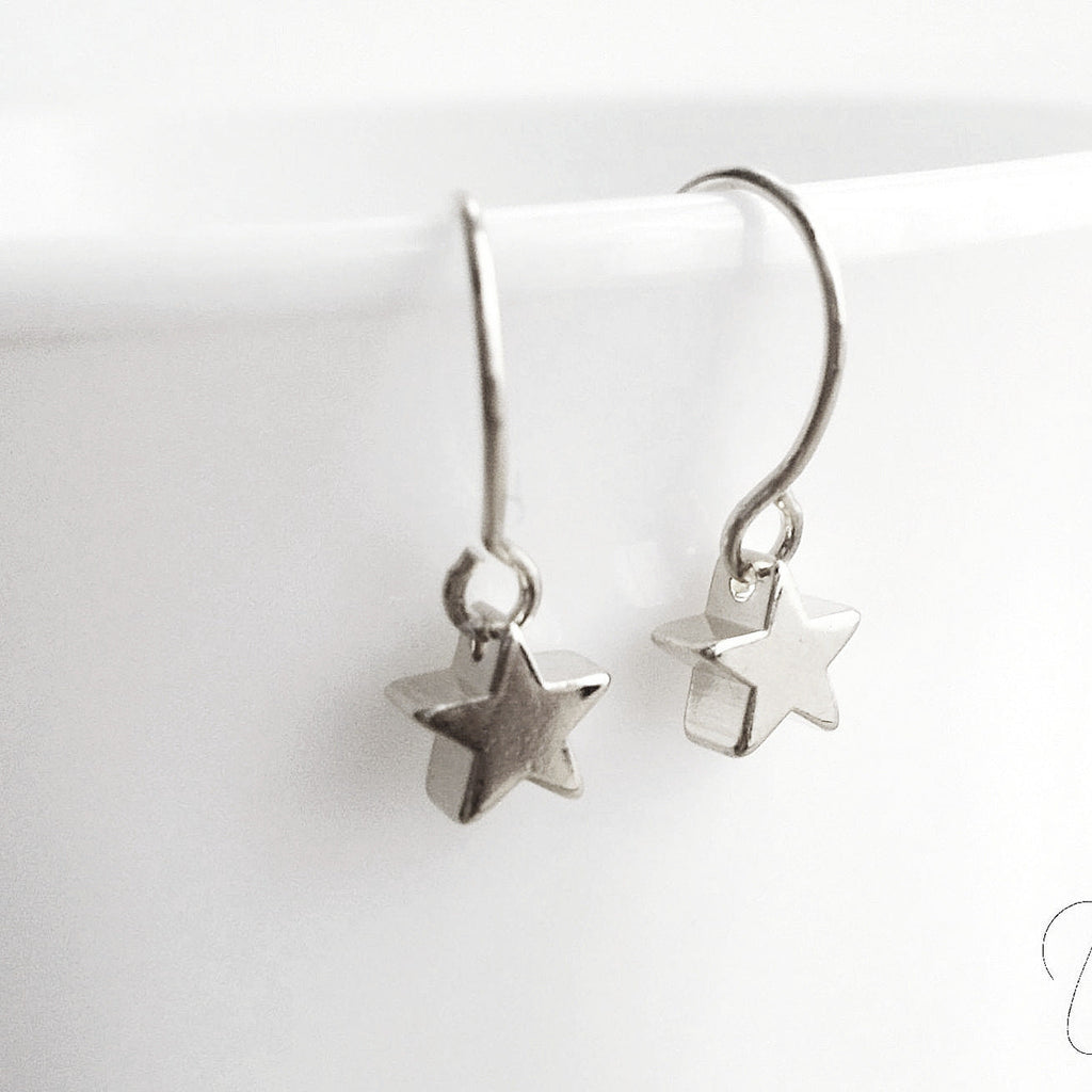 Plain Star Dangle Hoop Earring | Earring | Wiccan Center