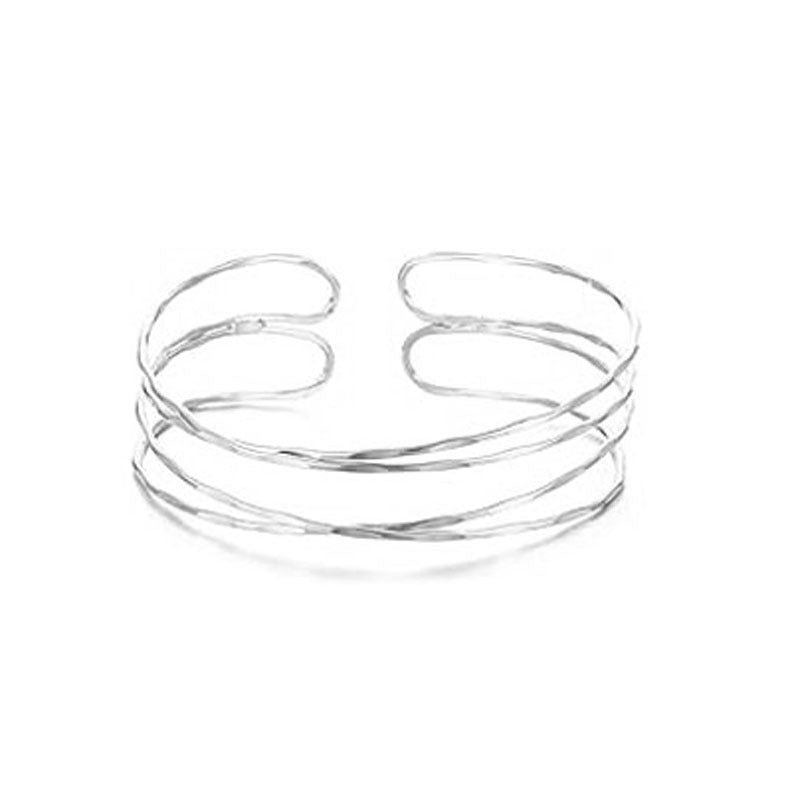 Women's Open Armband Gold Sier Personality Flattening Bracelet | Bracelet | Wiccan Center