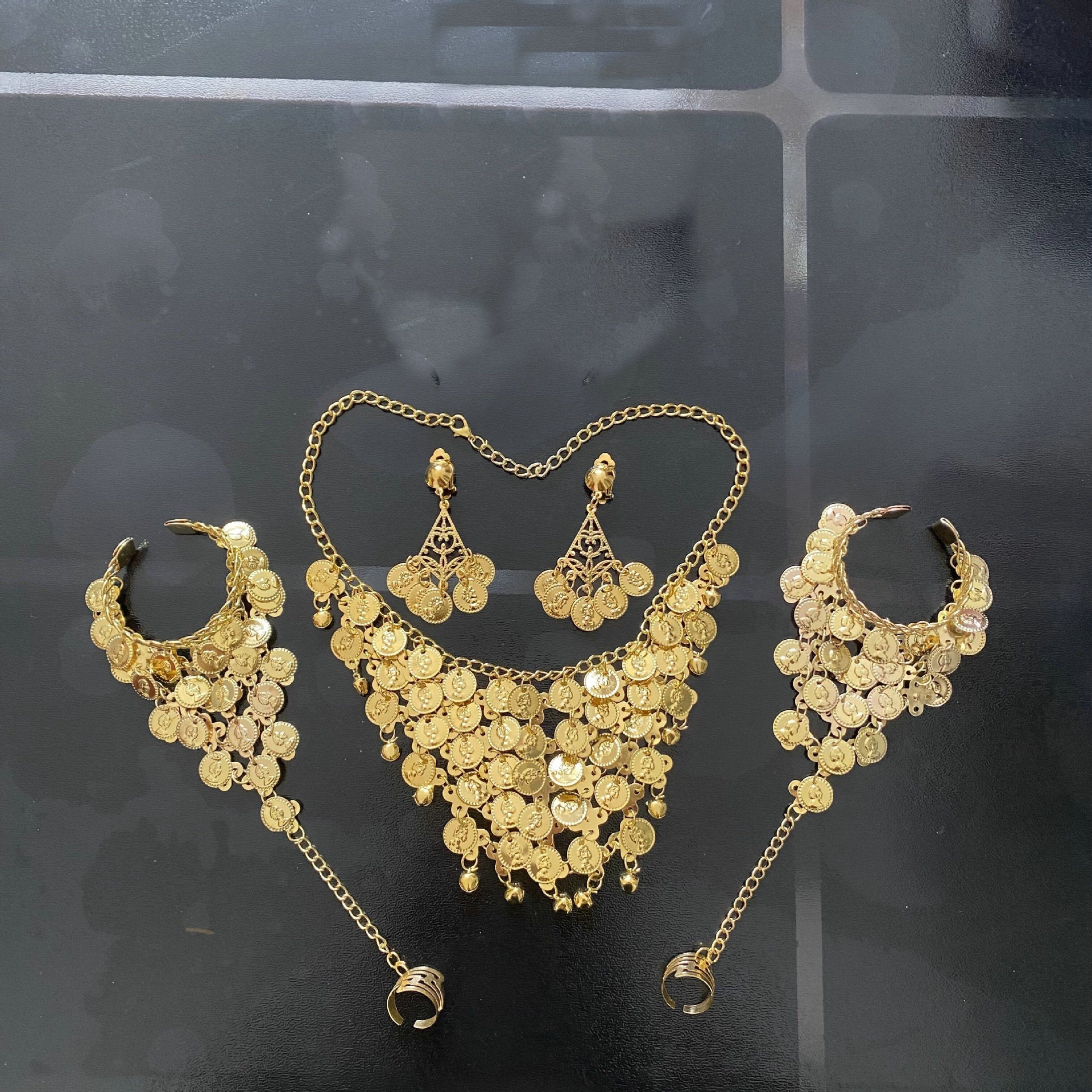 Performance Costume Belly Gold Beauty Head Hair Bracelets | Necklace | Wiccan Center