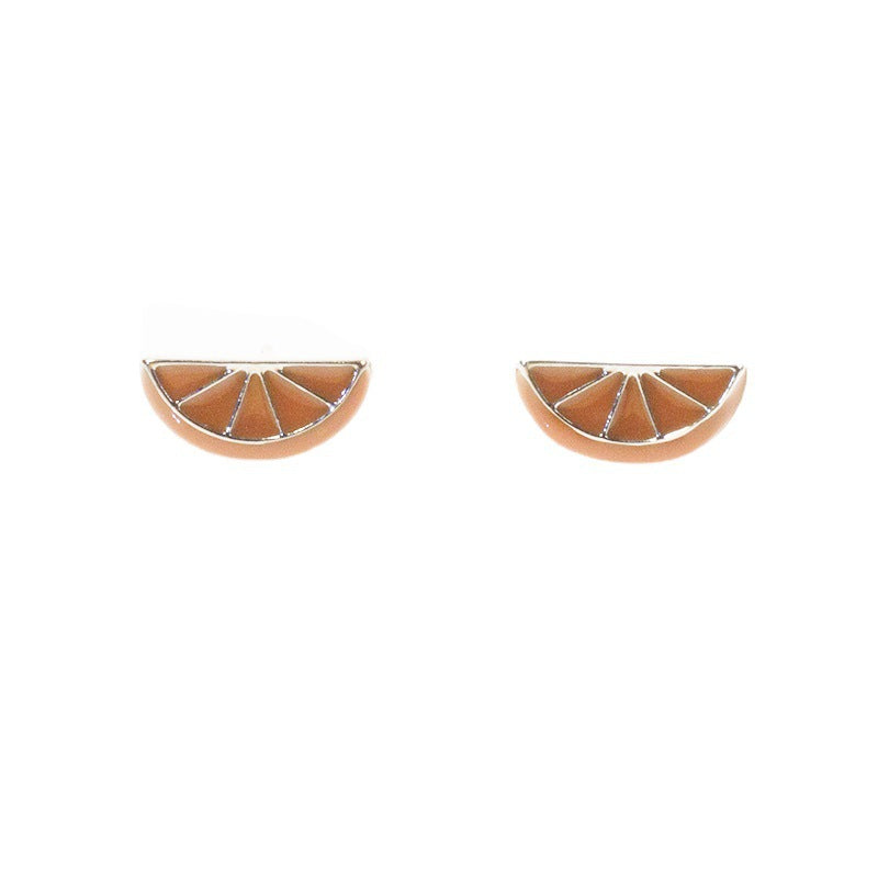 Enamel Orange Stud Earring | Earring | Wiccan Center