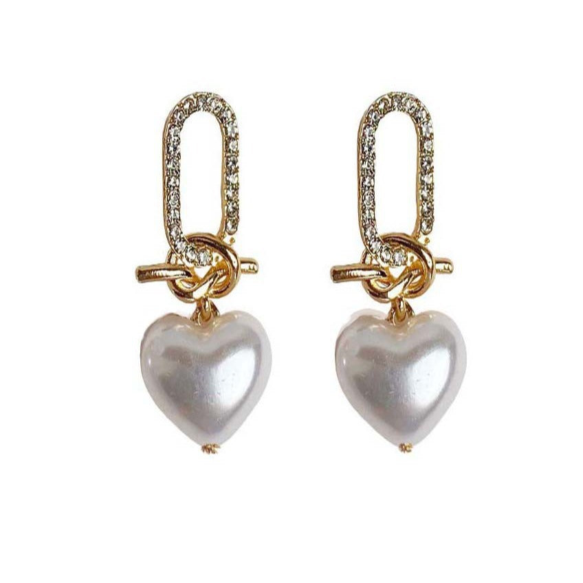 Pearl Geometric Stud Earrings | Earring | Wiccan Center