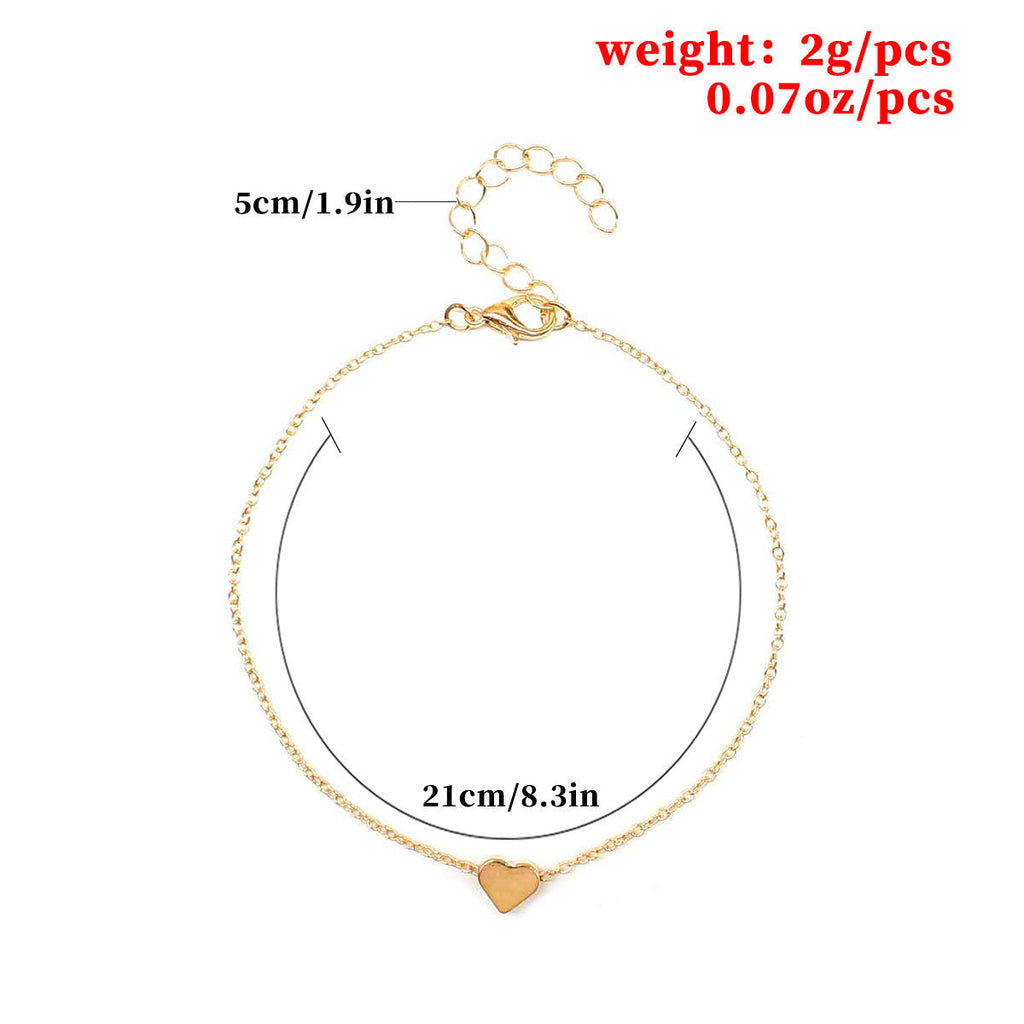 Bohemian Chain Heart Anklet Jewelry | Body Jewelry | Wiccan Center