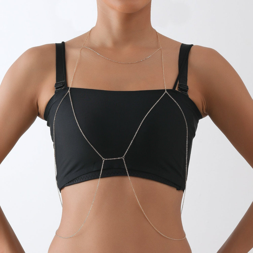 Body Chain Custom Bikini Chest Cross Body Necklace | Body Jewelry | Wiccan Center