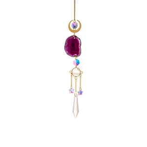 Purple Agate Suncatcher