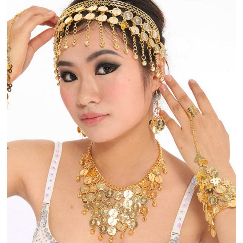 Dance Performance Hairpin Headdress Belly Dancing Jewelry Set