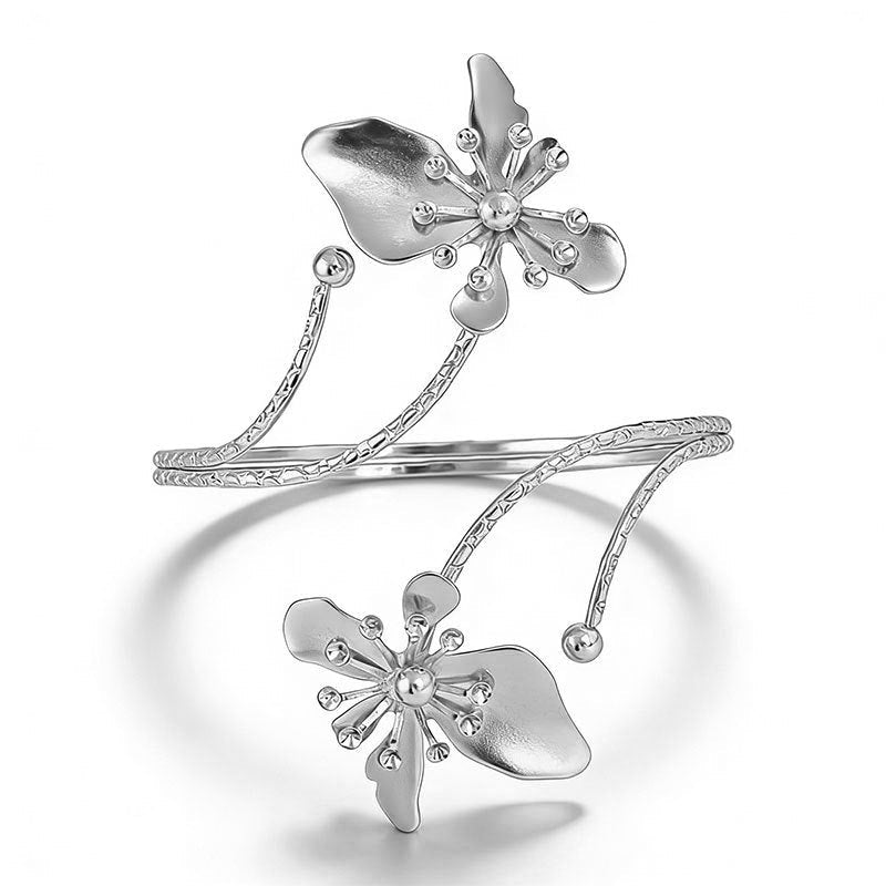 Women's Orchid Open Exaggerated Personalized Armband Commuter Fashion Niche High-grade Bracelets | Bracelet | Wiccan Center