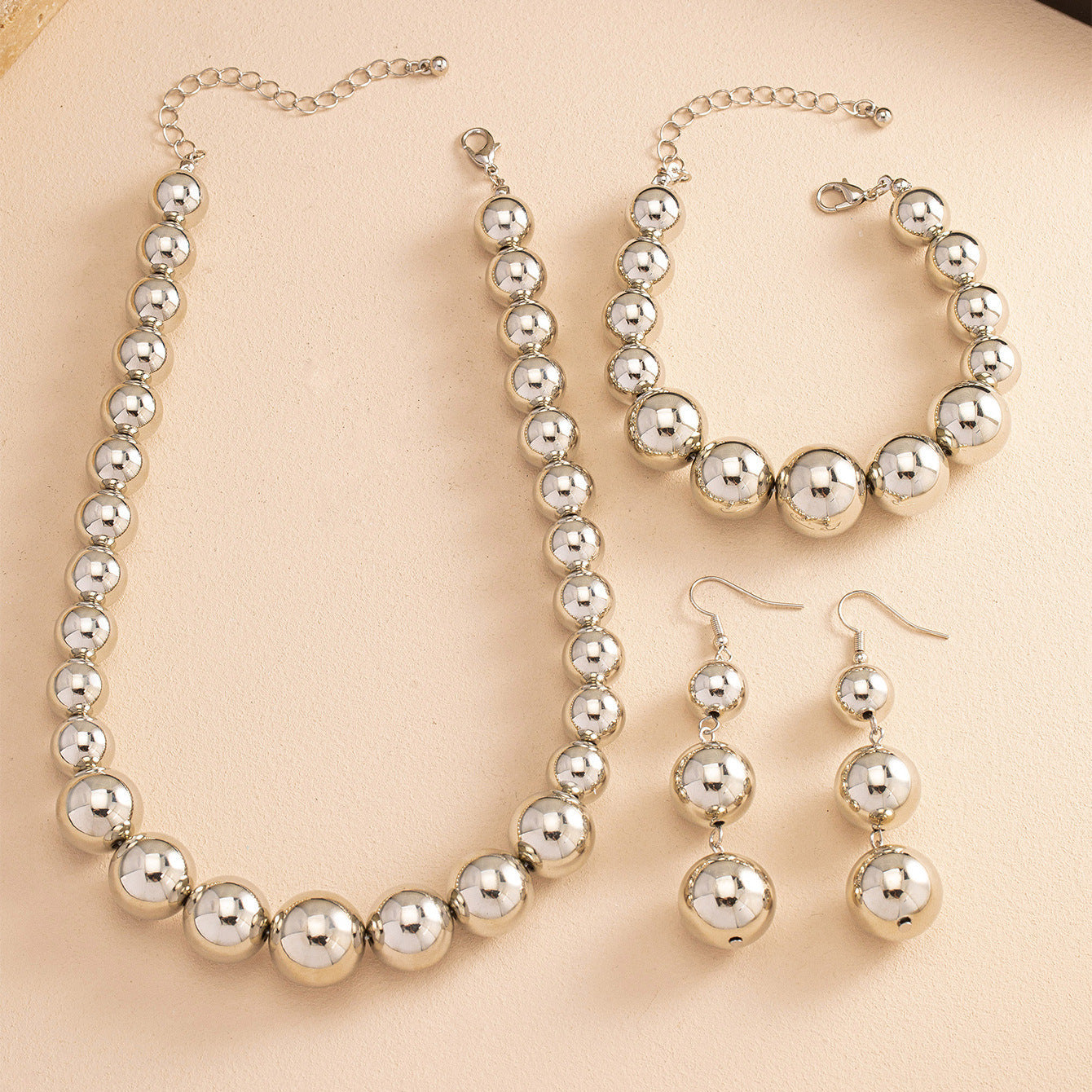 Metallic Beaded necklace Earring Jewelry Set | Jewelry Set | Wiccan Center