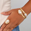 Women's Imitation Pearl Light Luxury Open-ended Niche Bracelet