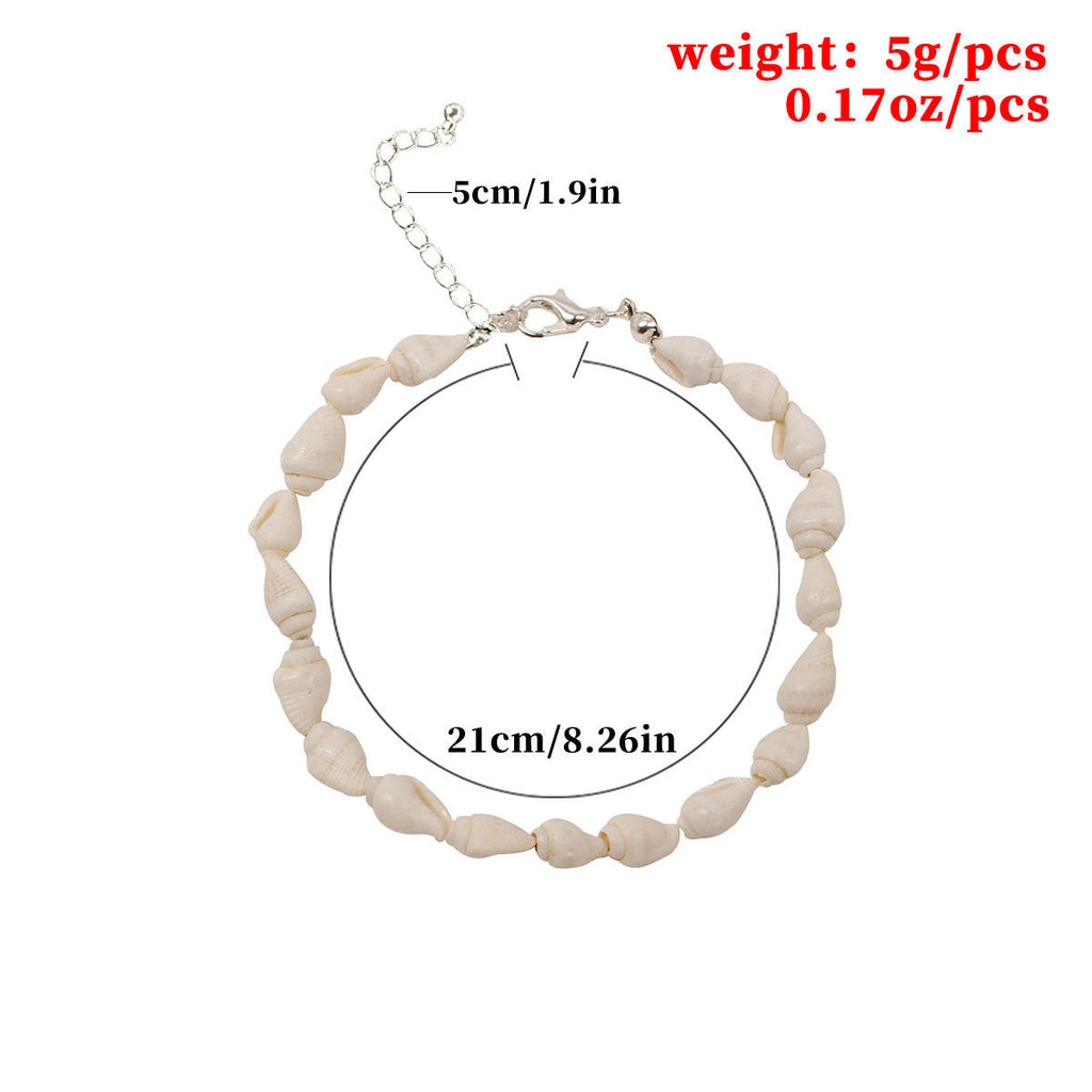 Concho Shell Bead Foot Bracelets | Body Jewelry | Wiccan Center