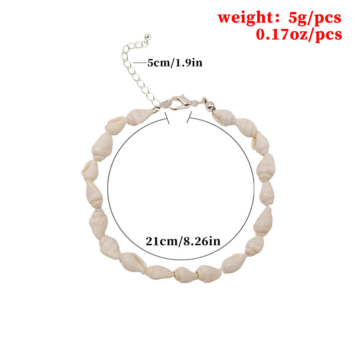 Concho Shell Bead Foot Bracelets | Body Jewelry | Wiccan Center