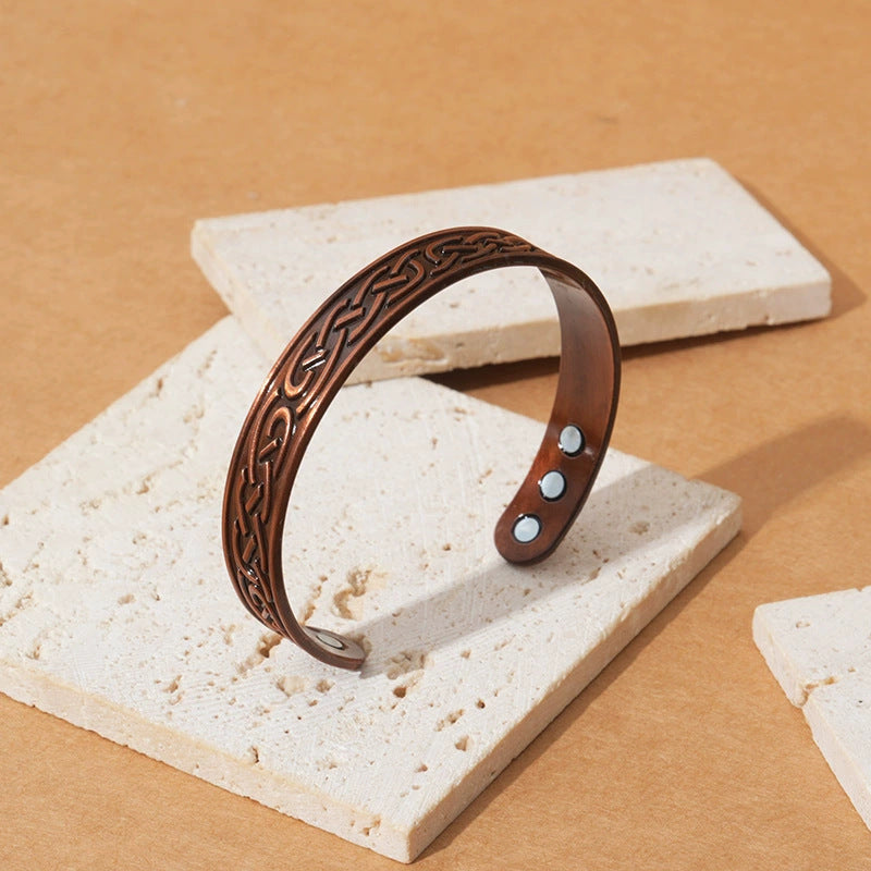 Atmospheric Lucky Tree Magnet Red Copper Health Care Bracelet | Bracelet | Wiccan Center