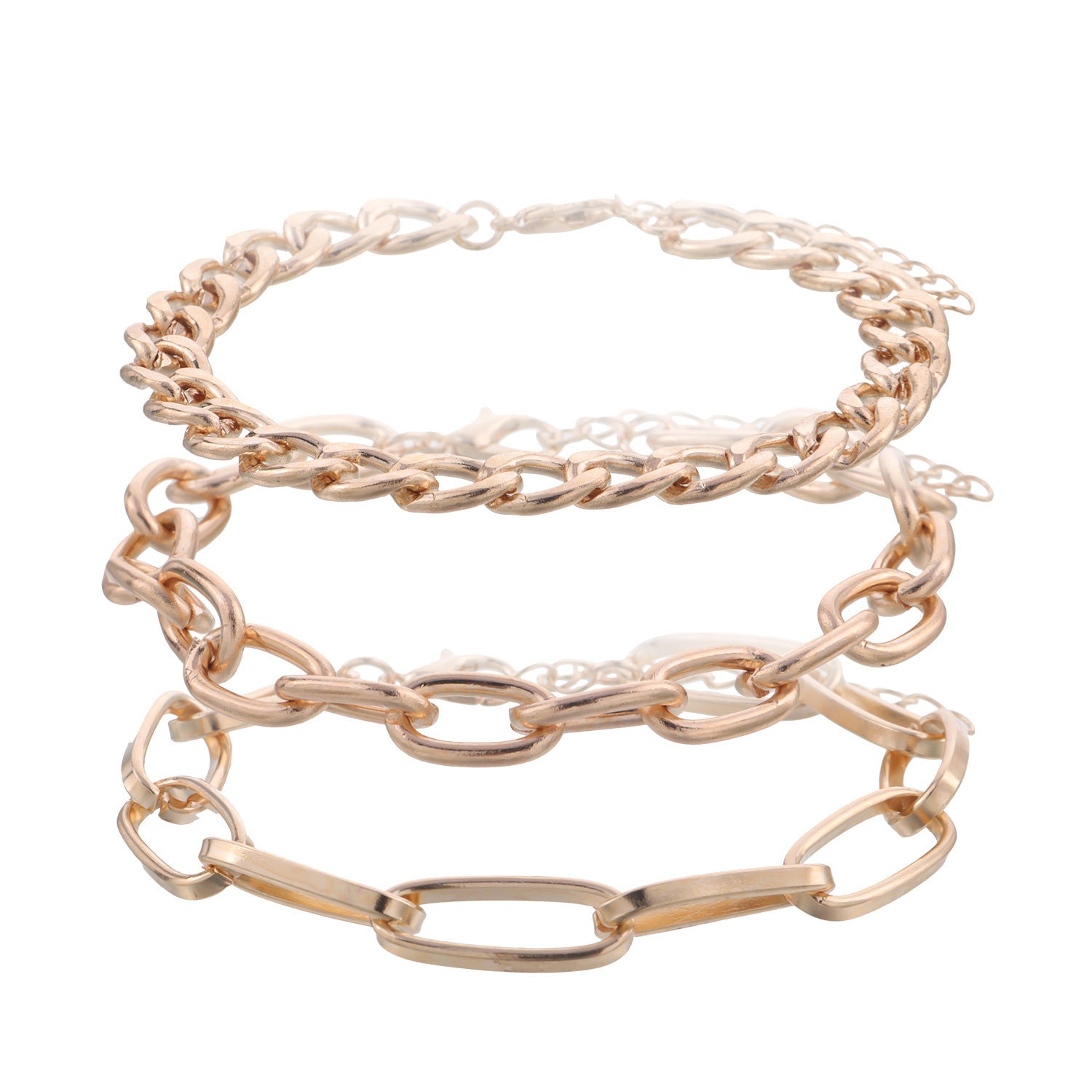 Figaro Chain Bracelet Set | Bracelet | Wiccan Center