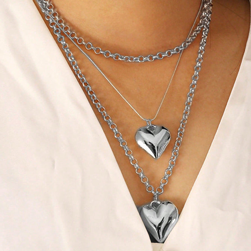 Heart Pendant Jewelry Necklace Multi Layer Necklace | necklace | Wiccan Center