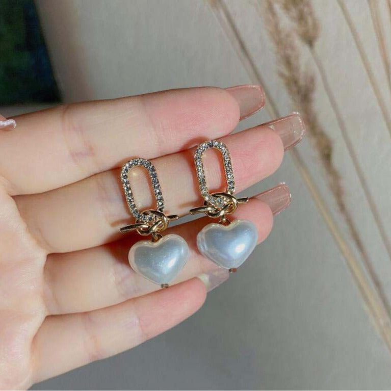 Pearl Geometric Stud Earrings | Earring | Wiccan Center
