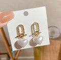 Pearl Geometric Stud Earrings | Earring | Wiccan Center