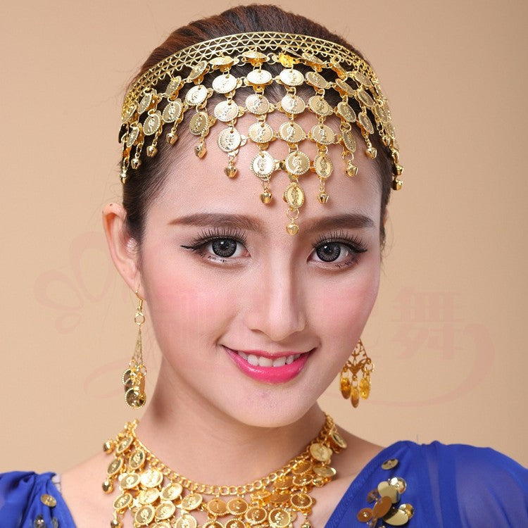 Performance Costume Belly Gold Beauty Head Hair Bracelets
